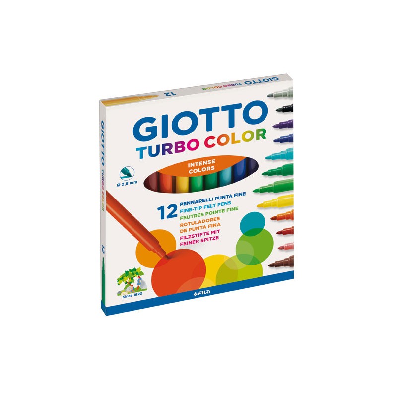 Pennarelli Giotto Turbocolor 12 colori