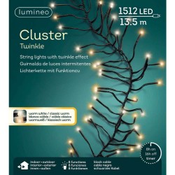 Luci Natalizie cluster lumineo 1512 led 14 m